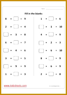 Worksheet 2 done Free Printable First Grade Worksheets Free Worksheets Kids Maths Worksheets Maths Worksheets First Grade Missing numbers Addition 309219