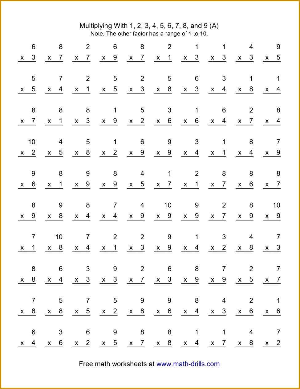 x table homework multiplication times tables 1261974