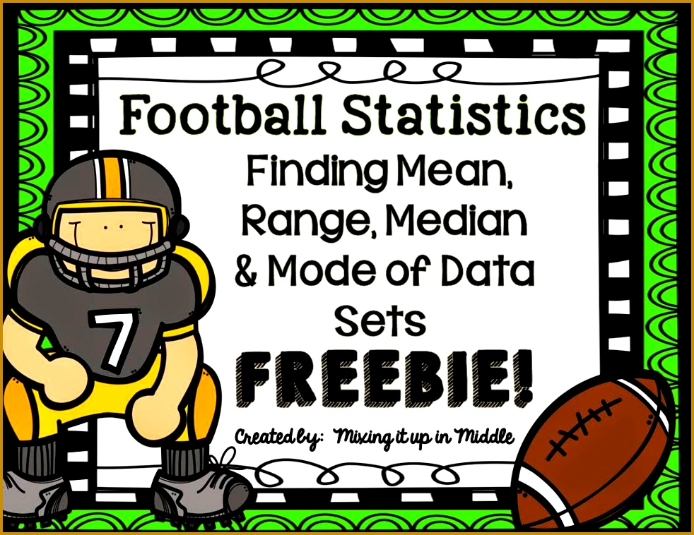 Statistics FUN Mean Median Mode & Range March Madness FREEBIE and MORE 758982