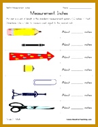 Inches Worksheet 186144