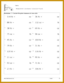 Math worksheets for measurement conversions Feet and inches conversion worksheets and printables 279215