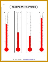 Sect2 1 Thermometer worksheet ANSWER KEY Side 1 1 18C 2 0C 3 8C 4 31C Side 2 5 21C 6 37C 7 24C 8 3C Super Teacher Worksheets 216167