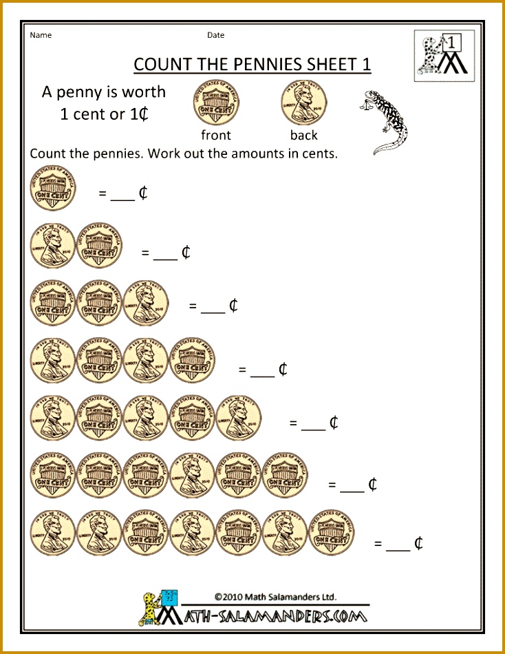Free Math Money Worksheets Great website for free math worksheets 950734