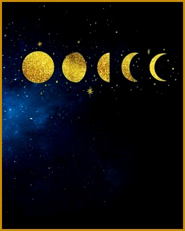 Gold Moon Phase Galaxy Journal Notebook with Quote 160 Page aKcaf Gold Moon Phase Galaxy Journal Notebook with Quote 160 Page Softcover Lined Journal Watercolor Galaxy 465372