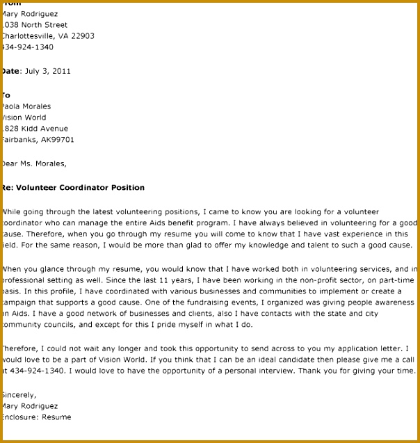 volunteer letter samples 637604