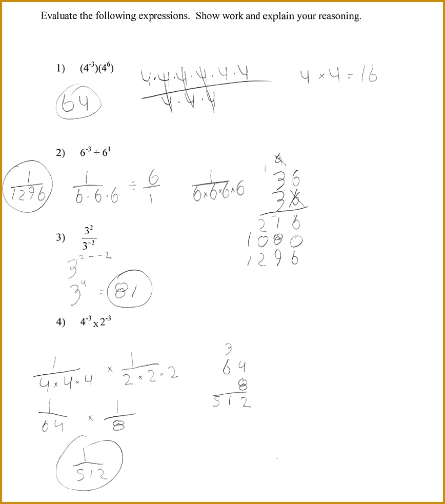 Multiplication And Division Exponents 983868