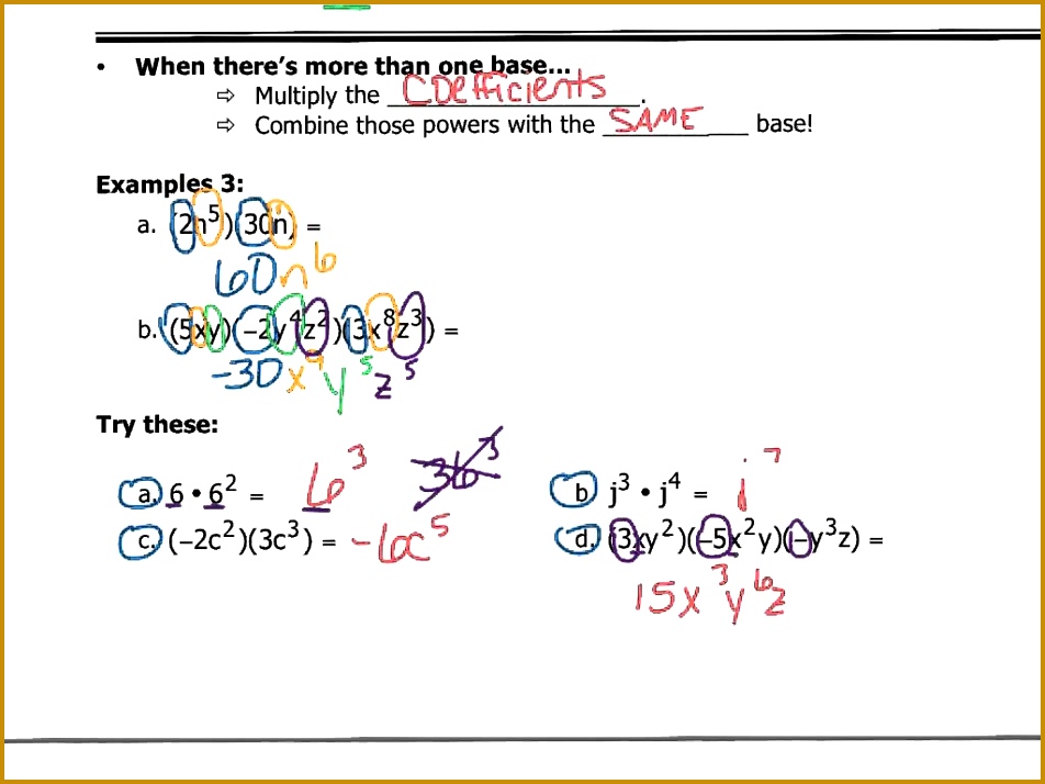 notes multiplying and dividing exponents 714952