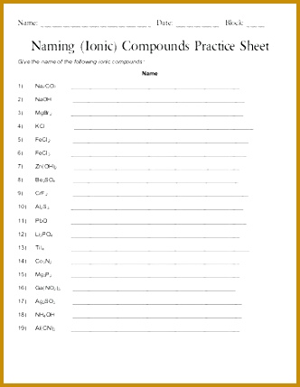2 pages Binary Ionic pounds Worksheet with answers 429332