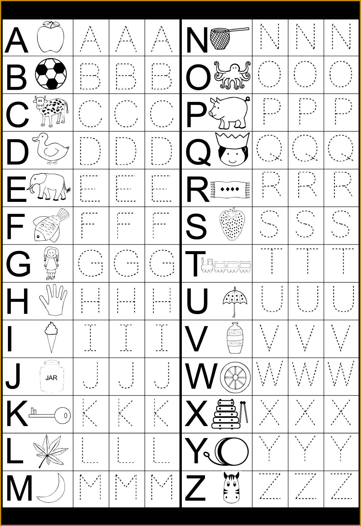 Letter Tracing Worksheet 17951231