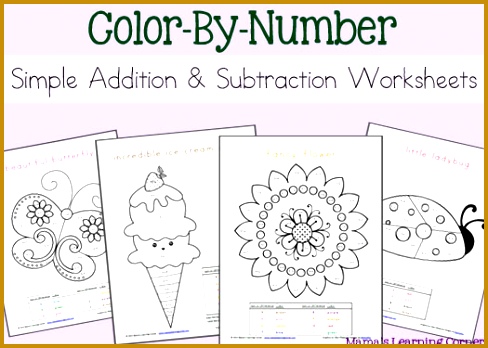 FREE Download Simple Addition and Subtraction Color By Number Worksheets Mamas Learning 348488