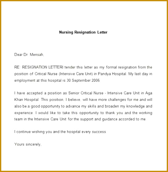 Resignation Letter Template 28 Free Word PDF Documents formal letter of resignation 558544