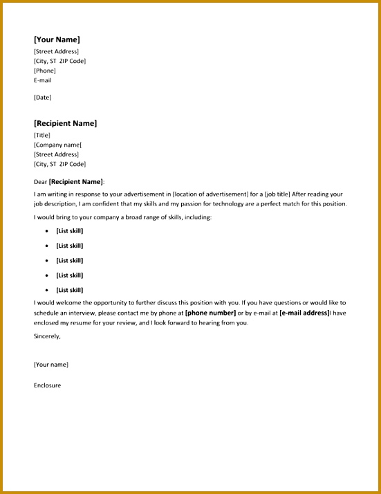 Cover letter for chronological resume 714551