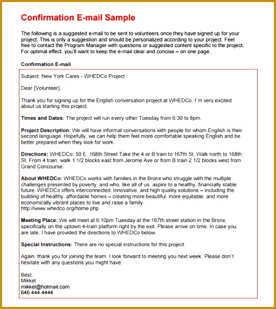 confirmation email samples monpence hsebq confirmation email samples 604539