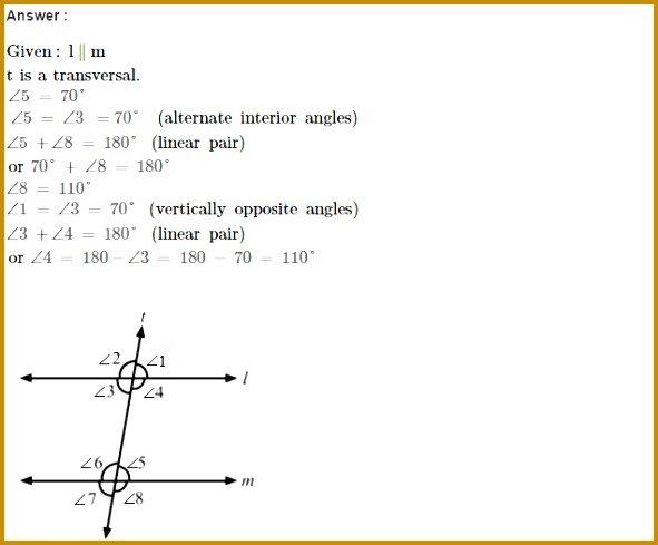 Properties of Parallel Lines RS Aggarwal Class 7 Maths Solutions 489591