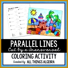 Fall Angles Formed by Parallel Lines Cut Paste Solve Match Puzzle Activity 219219