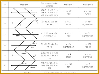 Parallel Lines Cut By a Transversal Coloring Grid In Activity 244325