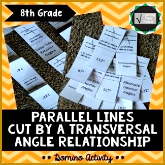 Parallel Lines Cut By A Transversal Domino Activity 8 G A5 325325