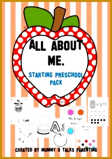 All about me topic theme starting preschool pack prek 325229