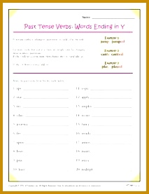 Past Tense Verbs Words Ending in Y Spelling WorksheetsSpelling RulesSpelling PatternsVerb 277213