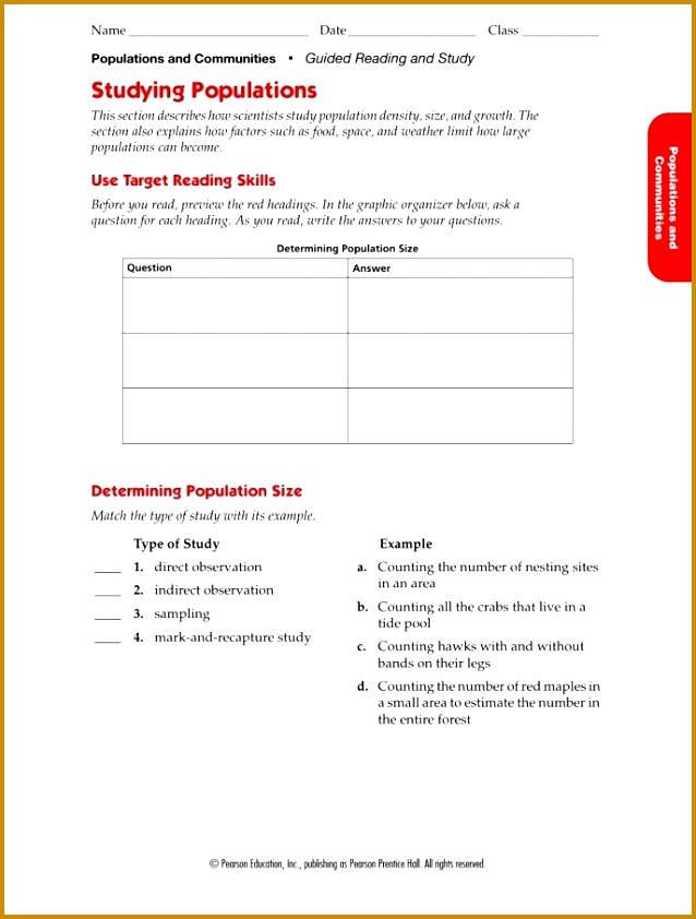 Pearson Education Worksheet Answers Math 638842