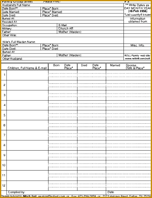 genealogy worksheets siblings Google Search 502655