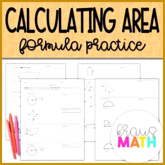Area of Circles Trapezoids Triangles & Rectangles Practice Worksheet Grade 6 325325
