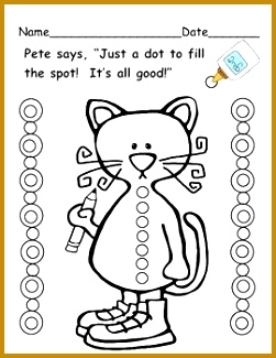 Pete the Cat glue practice 325251