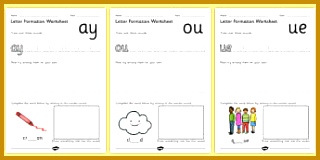Phase 5 Letter Formation Activity Sheets 320160