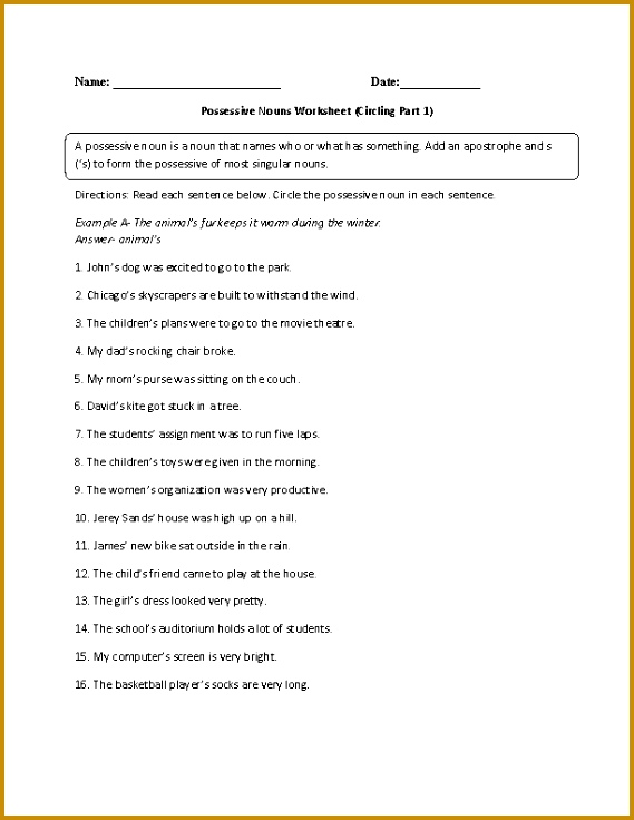 Noun Practice Worksheet Worksheets for all Download and Worksheets 569736