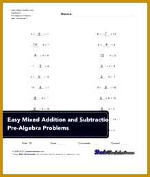 Free Pre Algebra worksheets pre algebra algebra math worksheets 259219