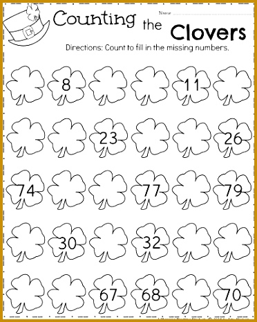 March Kindergarten Math Worksheets Counting 465372