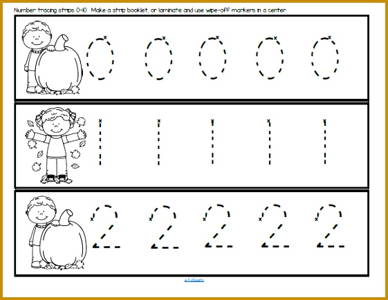 Number tracing 0 10 with a back to school theme preschool pre 434561