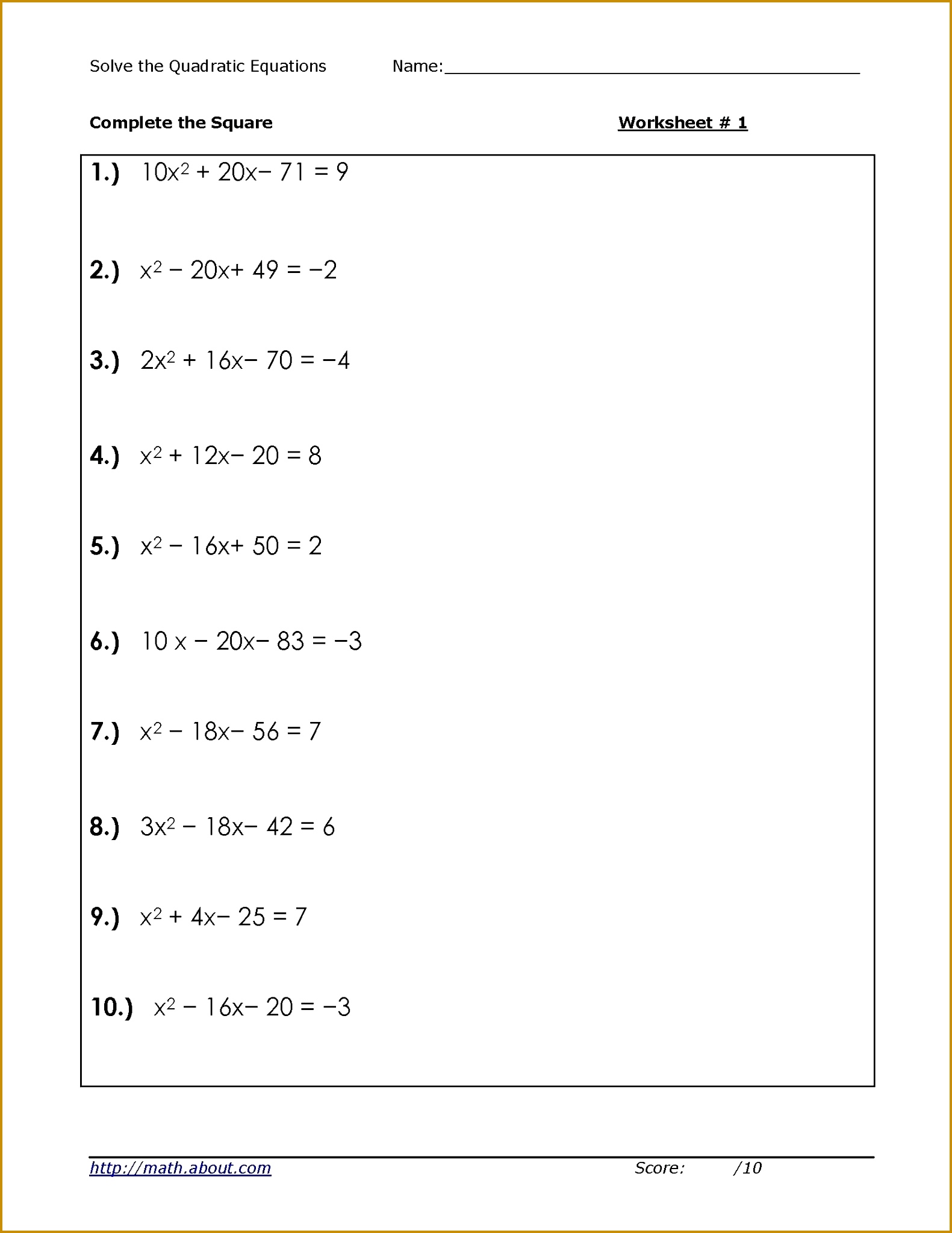 worksheet Prime Factor Trees Worksheets 4 For Solving Quadratic Equations Worksheet Ks2 20461581