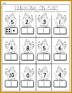 Sample Page Domino Math Worksheets posing and De posing Numbers set of 325251