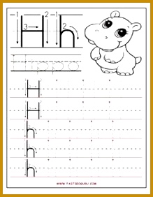 Free Printable letter H tracing worksheets for preschool Free writing practice worksheets for graders Letter H for hippo worksheets Más 282219
