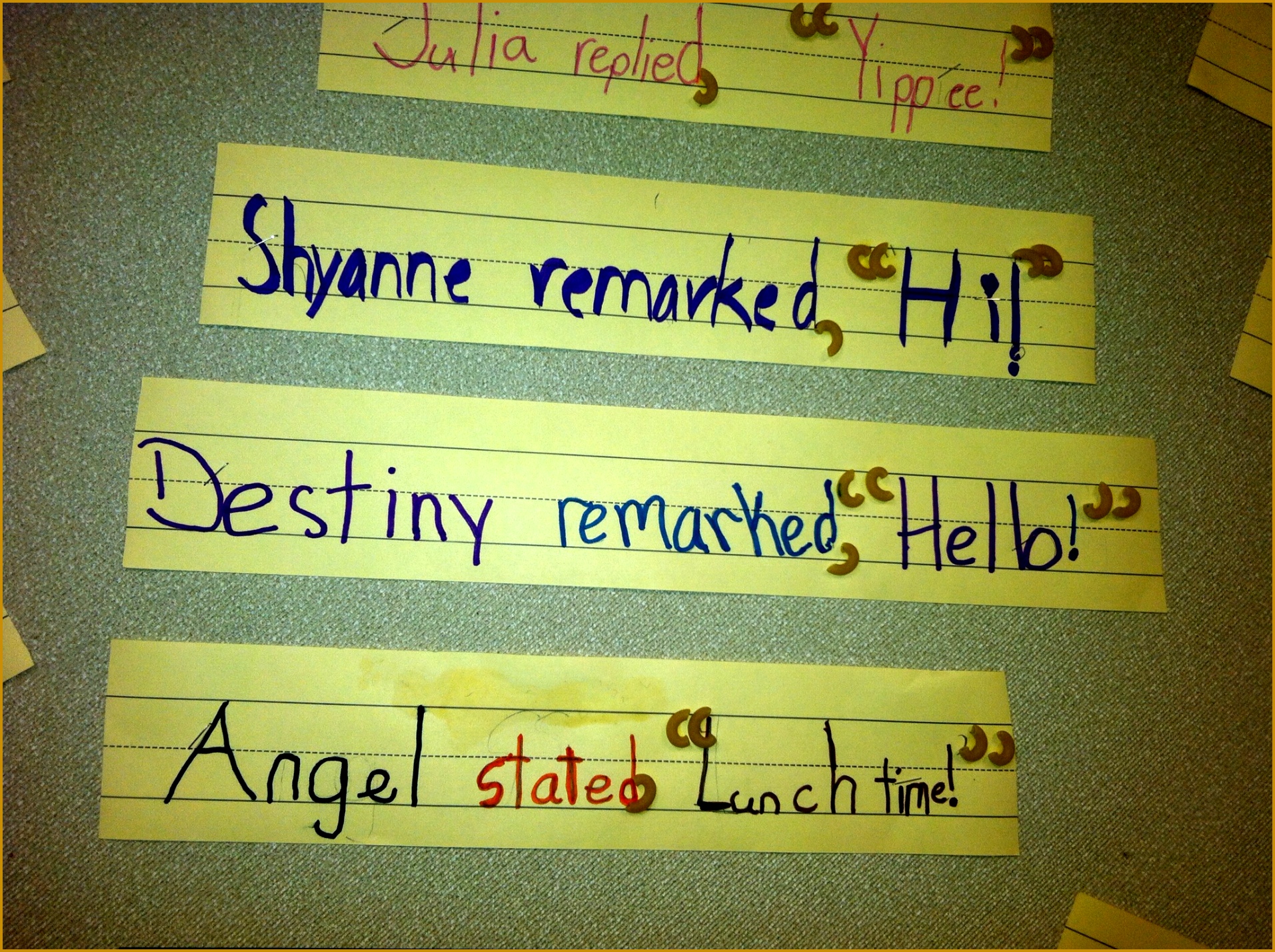 Elbow macaroni to teach quotation marks 14281913