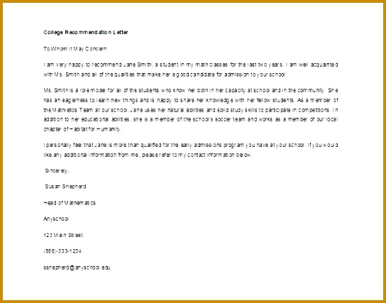 reference letter sample re mendation letter for college student word format reference letter for friend template 427544