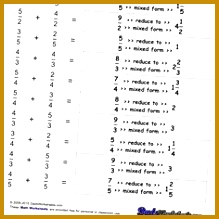 Math Worksheets Improper Fraction Worksheets With Same Denominator 219219
