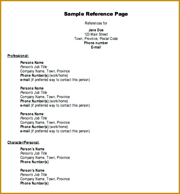 references on resume template references page resume resume badak 632585