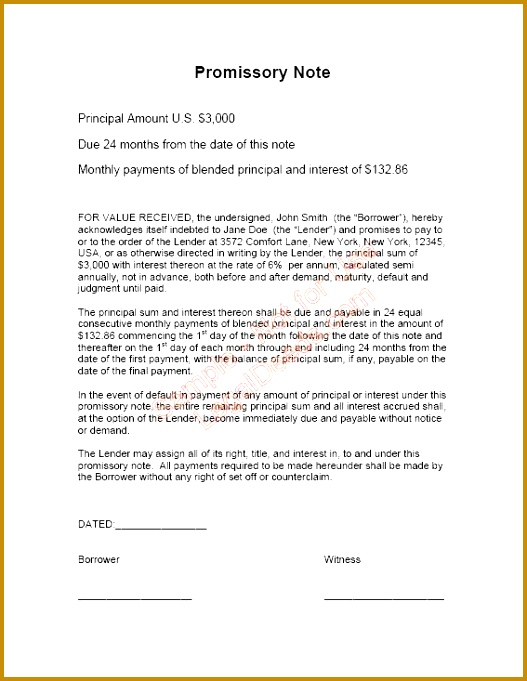 Best Promissory Note Ideas Lease Agreement Free 681527