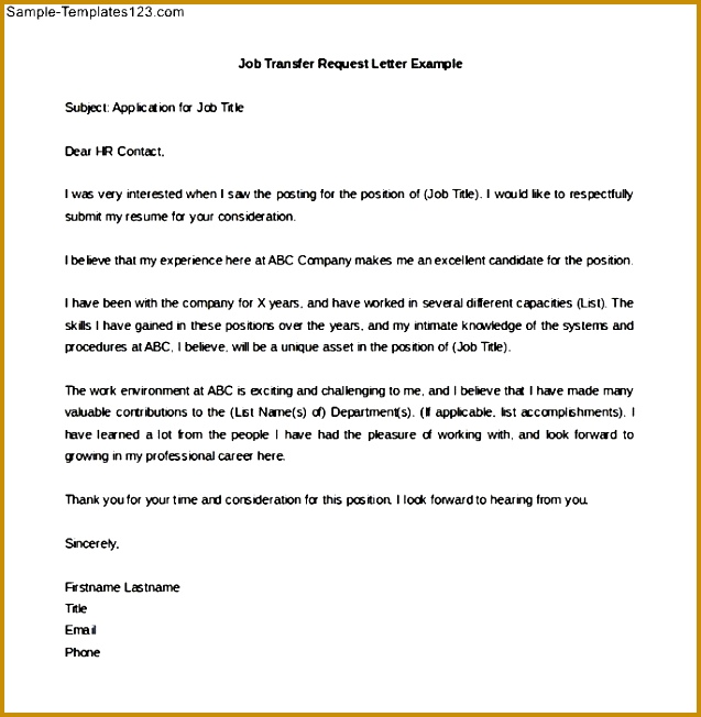 transfer request letter job transfer request letter marriage cover letter templates 652637