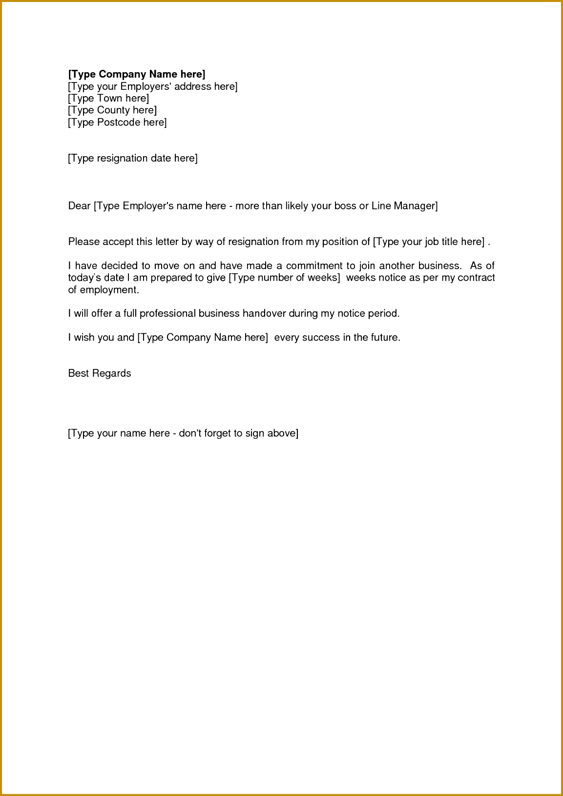 Letter Resignation Weeks Notice Template HDWriting A Letter Resignation Email Letter Sample 16311153