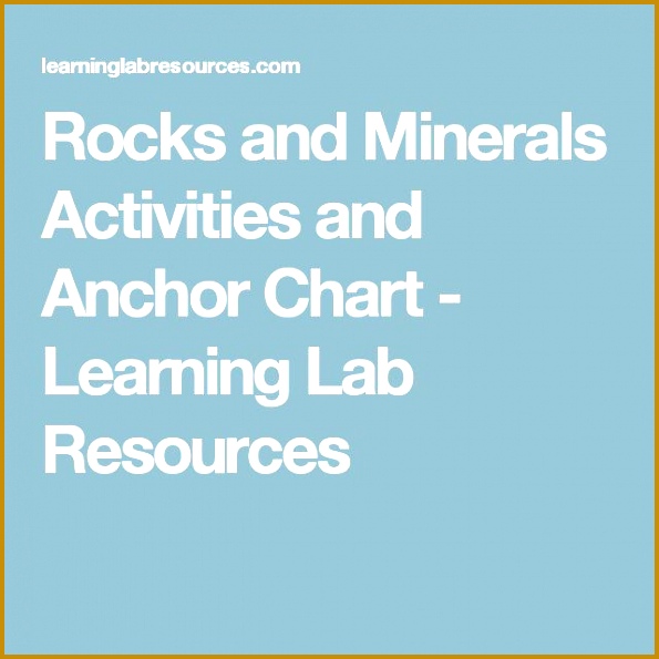 Rocks and Minerals Activities and Anchor Chart 595595