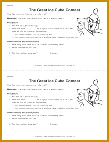 The Great Ice Cube Contest Lesson Plans The Mailbox · Science WorksheetsThe 284219