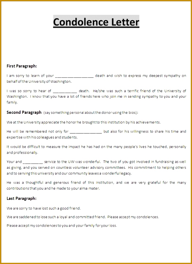 Best Condolence Letter Ideas Tribute To Dad 884645