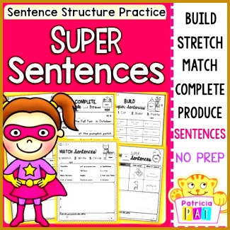 Sentence Writing and Sentence Structure Practice Differentiated 325325