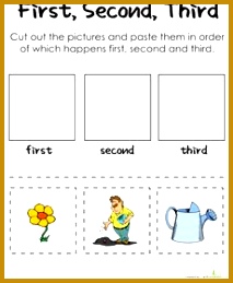 First Second Third A Gardener s Thumb Sequencing Worksheets prehension 259213