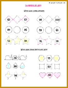 Maths worksheets for grade 1 kids to practice arranging of numbers in given sequence Maths Worksheets Pinterest 283219