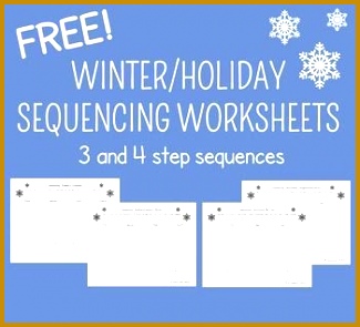 These FREE Winter Sequencing Cut and Glue Worksheets are for practicing 3 and 4 step sequences The sequences included are Decorating the Tree step 295325