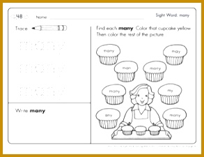 Sight Word many Sight Words Learning Mat 225293